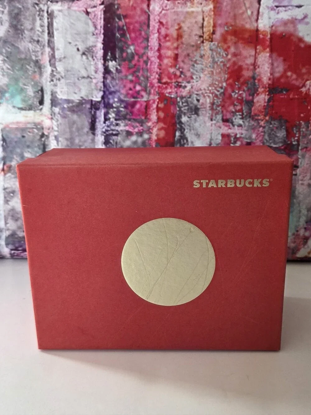 Starbucks Red Gift Box with Gold Accent